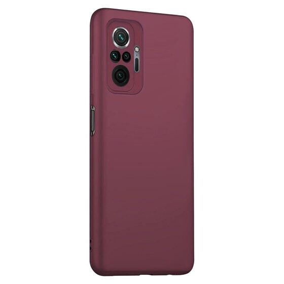 Microsonic Matte Silicone Xiaomi Redmi Note 10 Pro Kılıf Mor