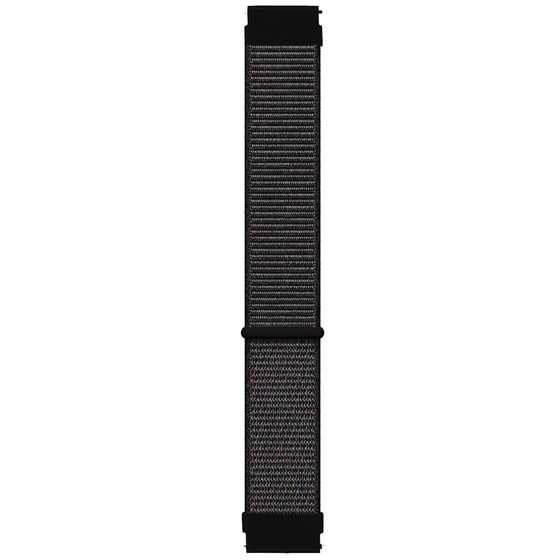 Microsonic Amazfit GTS 4 Mini Hasırlı Kordon Woven Sport Loop Siyah