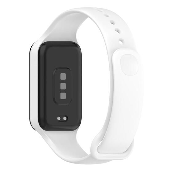 Microsonic Xiaomi Redmi Smart Band 2 Kordon, Silicone Sport Band Beyaz