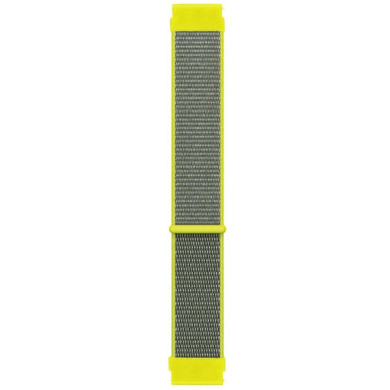 Microsonic Amazfit GTS 4 Mini Hasırlı Kordon Woven Sport Loop Sarı