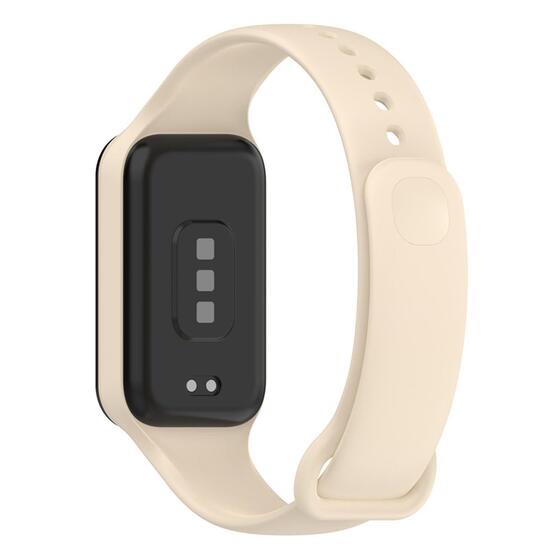 Microsonic Xiaomi Redmi Smart Band 2 Kordon, Silicone Sport Band Bej