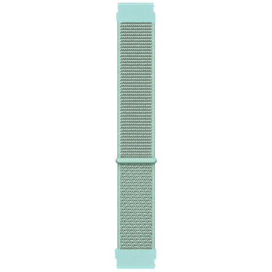 Microsonic Amazfit GTS 4 Mini Hasırlı Kordon Woven Sport Loop Mint Yeşili