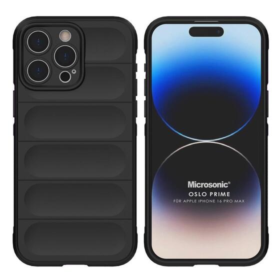 Microsonic Apple iPhone 16 Pro Max Kılıf Oslo Prime Siyah