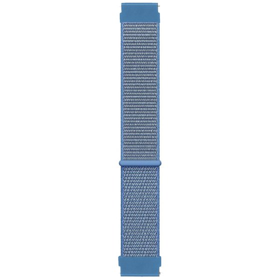 Microsonic Amazfit GTS 4 Mini Hasırlı Kordon Woven Sport Loop Mavi