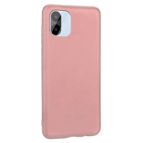 Microsonic Matte Silicone Xiaomi Redmi A1 Kılıf Rose Gold