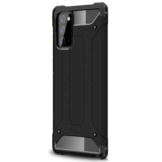 Microsonic Samsung Galaxy Note 20 Kılıf Rugged Armor Siyah