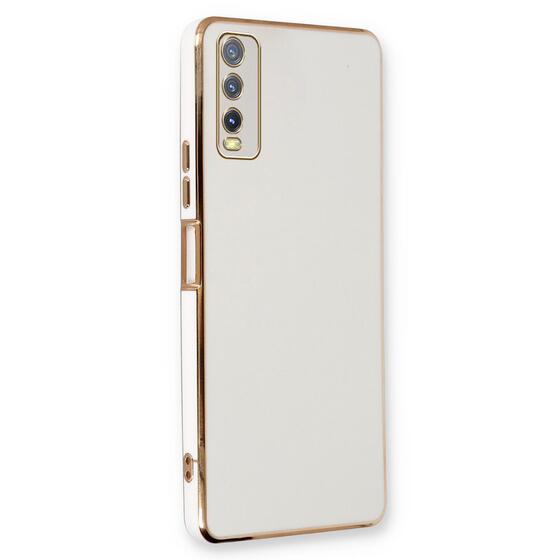 Microsonic Vivo Y20 Kılıf Olive Plated Beyaz