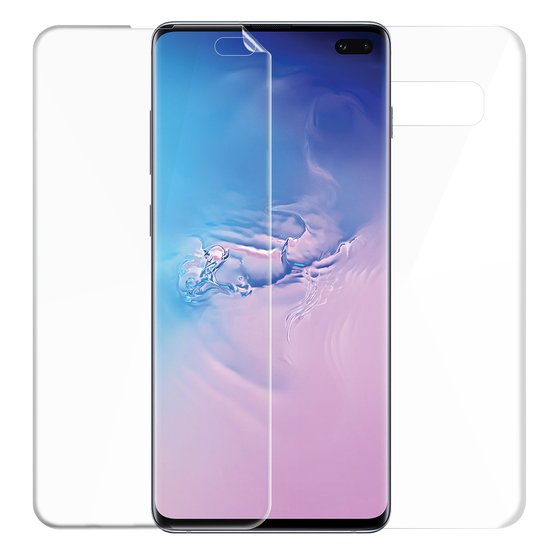 Microsonic Samsung Galaxy S10 Plus Ön + Arka Kavisler Dahil Tam Ekran Kaplayıcı Film