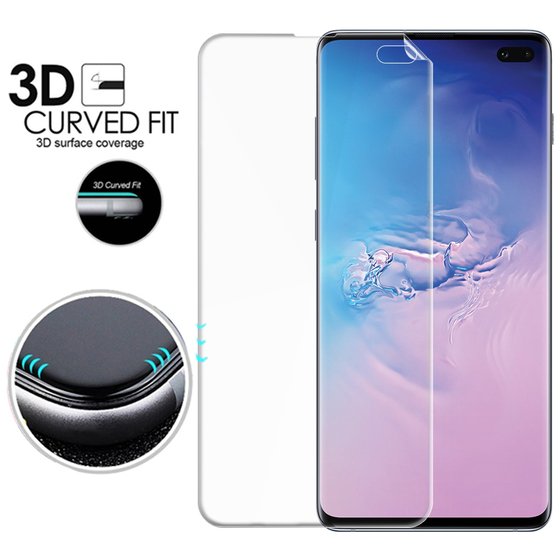 Microsonic Samsung Galaxy S10 Plus Ön + Arka Kavisler Dahil Tam Ekran Kaplayıcı Film