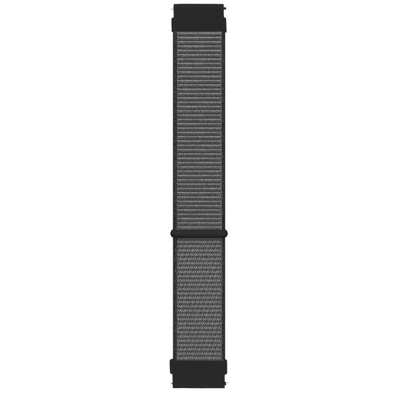 Microsonic Amazfit GTS 4 Mini Hasırlı Kordon Woven Sport Loop Gri