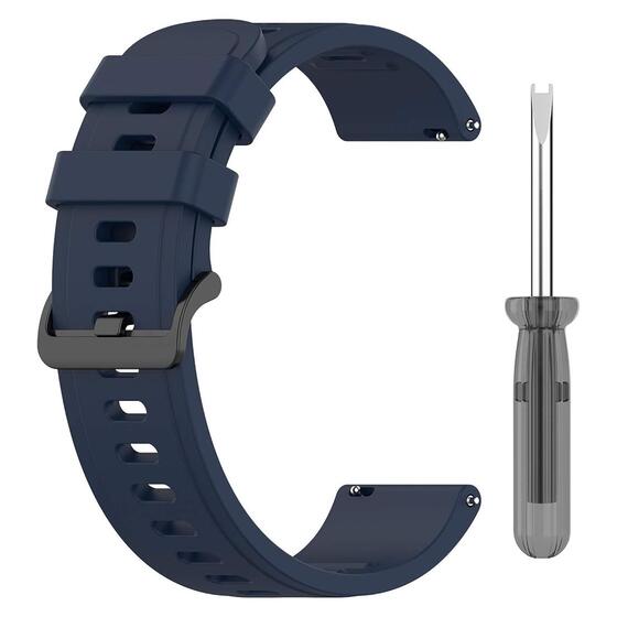 Microsonic Amazfit Neo Kordon, Silicone Sport Band Lacivert