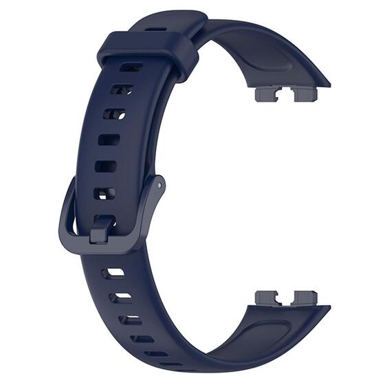 Microsonic Huawei Band 10 Kordon, Silicone Sport Band Lacivert