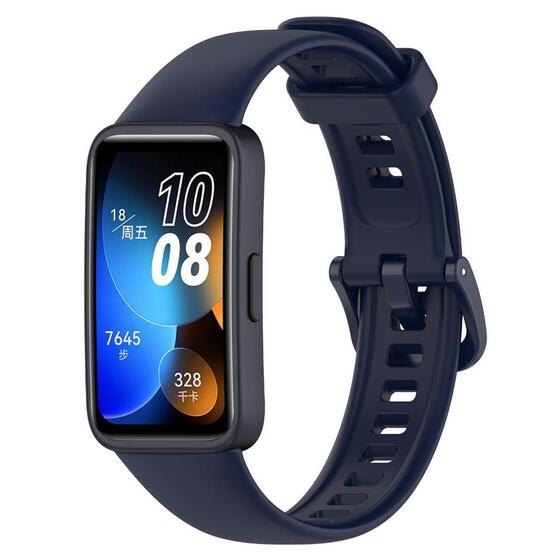 Microsonic Huawei Band 10 Kordon, Silicone Sport Band Lacivert