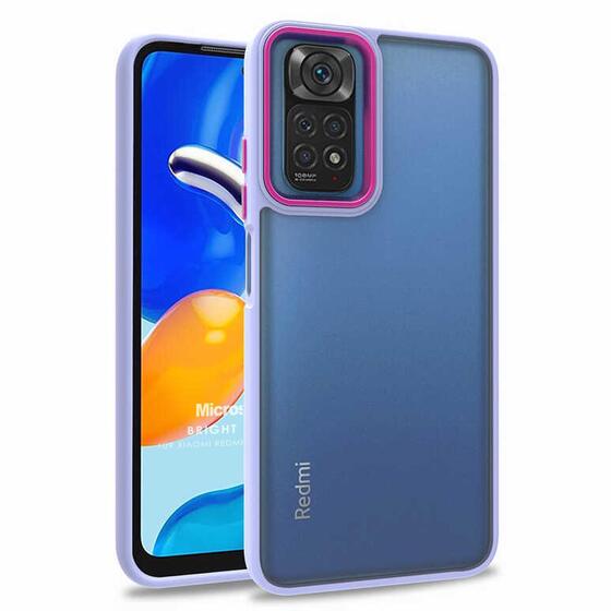 Microsonic Xiaomi Redmi Note 11 Kılıf Bright Planet Lila