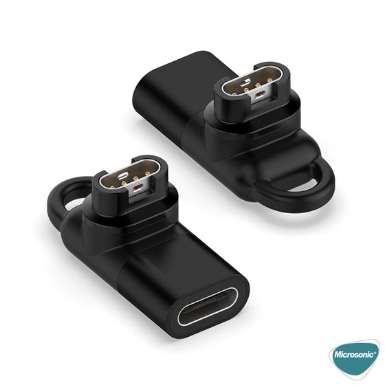 Microsonic Garmin Swim 2 Taşınabilir Şarj Dönüştürücü Adaptörü Type-C