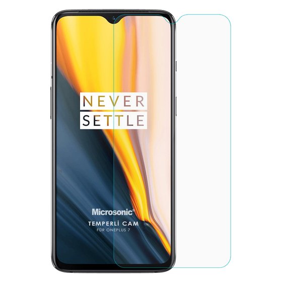 Microsonic OnePlus 7 Tempered Glass Cam Ekran Koruyucu