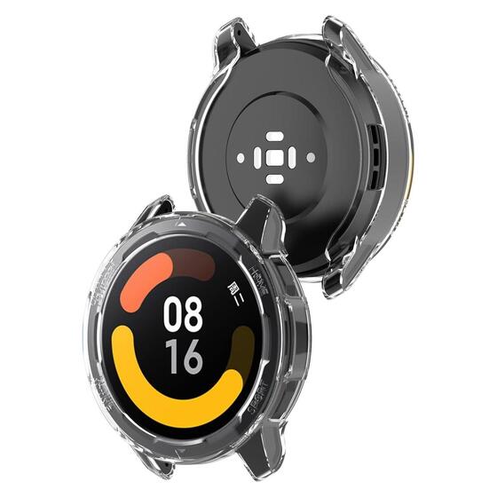 Microsonic Xiaomi Watch S1 Active Kılıf 360 Full Round Soft Silicone Şeffaf