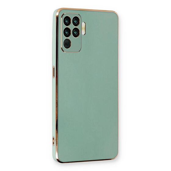 Microsonic Oppo Reno 5 Lite Kılıf Olive Plated Yeşil