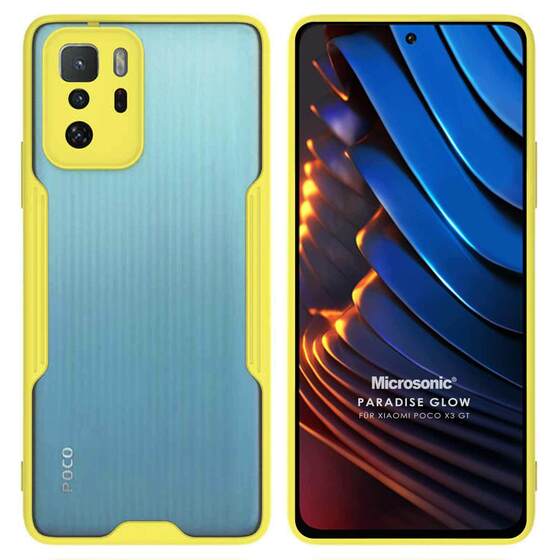 Microsonic Xiaomi Poco X3 GT Kılıf Paradise Glow Sarı