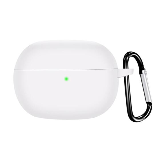 Microsonic Xiaomi Redmi Buds 6 Pro Kılıf Askılı Mat Silikon Beyaz