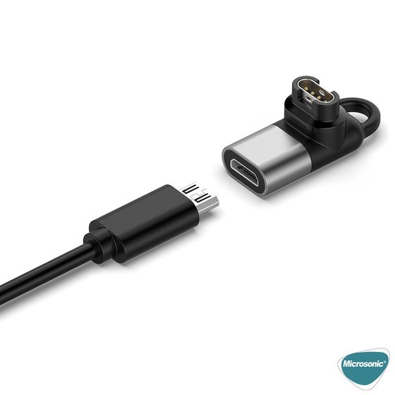 Microsonic Garmin Vivomove Sport Taşınabilir Şarj Dönüştürücü Adaptörü Micro USB