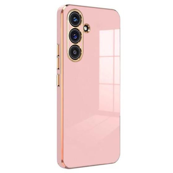 Microsonic Samsung Galaxy A15 Kılıf Olive Plated Pembe