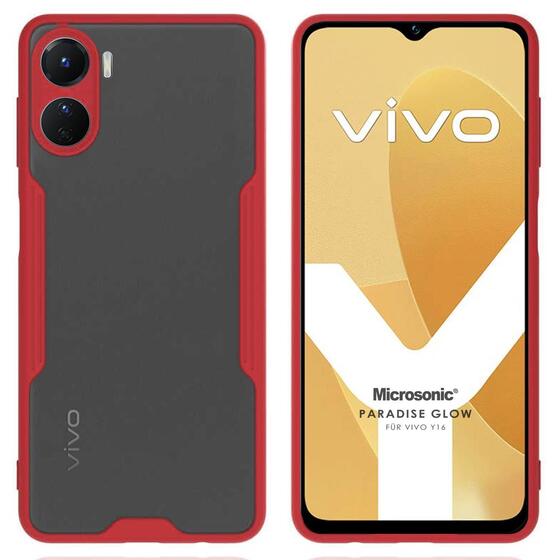 Microsonic Vivo Y16 Kılıf Paradise Glow Kırmızı