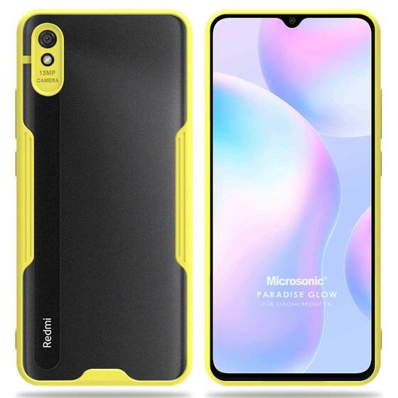 Microsonic Xiaomi Redmi 9A Kılıf Paradise Glow Sarı