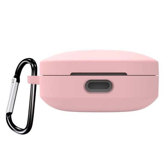 Microsonic Xiaomi Redmi Buds 6 Kılıf Askılı Mat Silikon Pembe