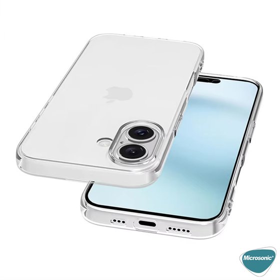 Microsonic Apple iPhone 16 Kılıf Transparent Soft Şeffaf