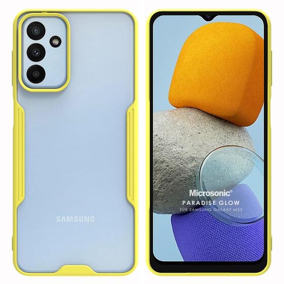 Microsonic Samsung Galaxy M13 Kılıf Paradise Glow Sarı