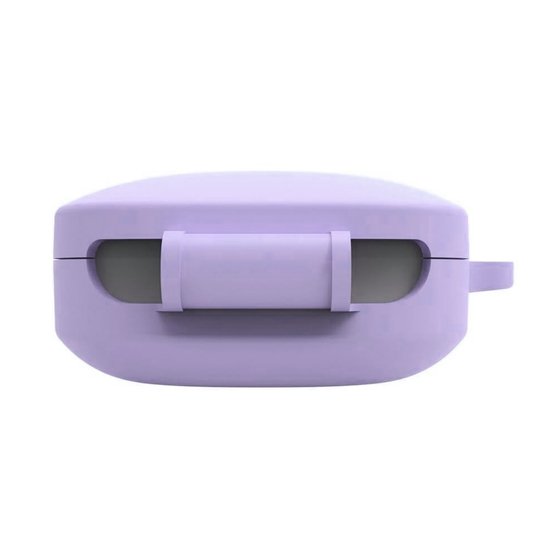 Microsonic Xiaomi Redmi Buds 6 Kılıf Askılı Mat Silikon Lila