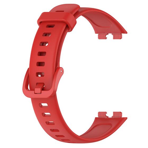 Microsonic Huawei Band 10 Kordon, Silicone Sport Band Kırmızı