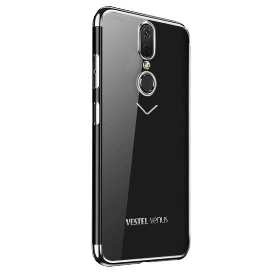 Microsonic Vestel Venüs V7 Kılıf Skyfall Transparent Clear Gümüş