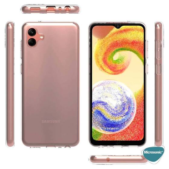 Microsonic Samsung Galaxy A04 Kılıf Transparent Soft Şeffaf