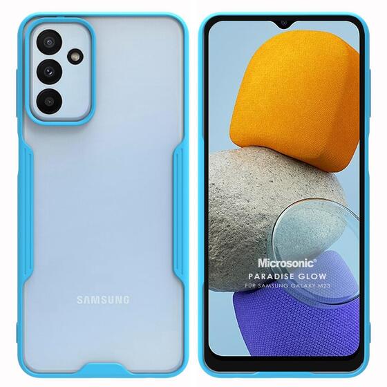 Microsonic Samsung Galaxy M13 Kılıf Paradise Glow Turkuaz