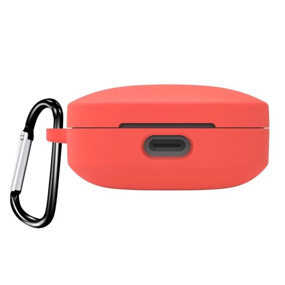 Microsonic Xiaomi Redmi Buds 6 Kılıf Askılı Mat Silikon Kırmızı