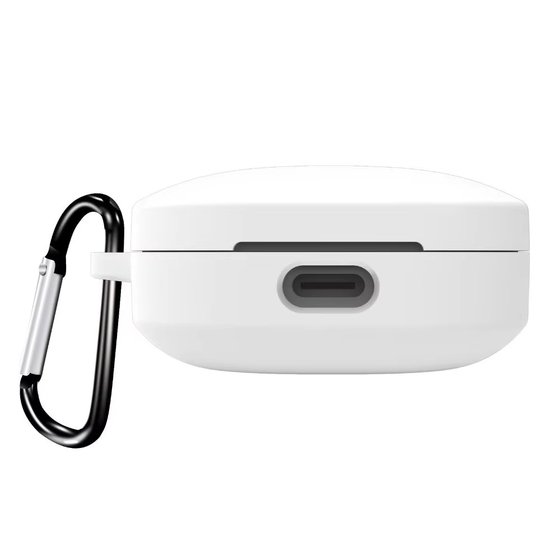 Microsonic Xiaomi Redmi Buds 6 Kılıf Askılı Mat Silikon Beyaz