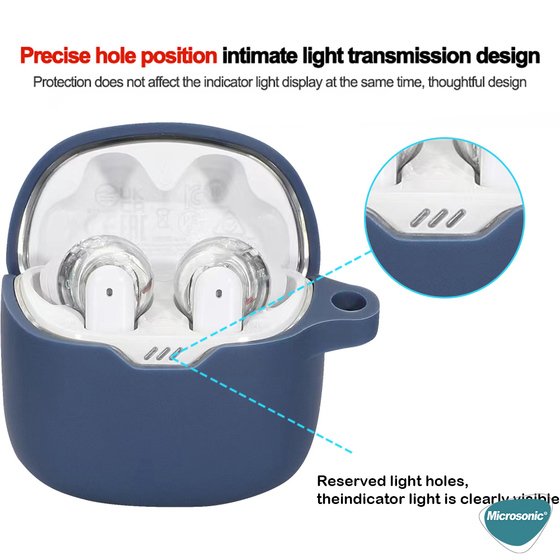Microsonic JBL Tune Flex 2 Mat Silikon Kılıf Siyah