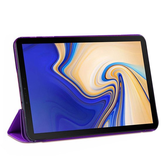 Microsonic Samsung Galaxy Tab S4 10.5'' T830 Smart Case ve arka Kılıf Mor