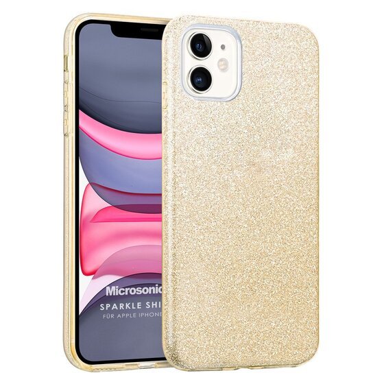 Microsonic Apple iPhone 11 Kılıf Sparkle Shiny Gold