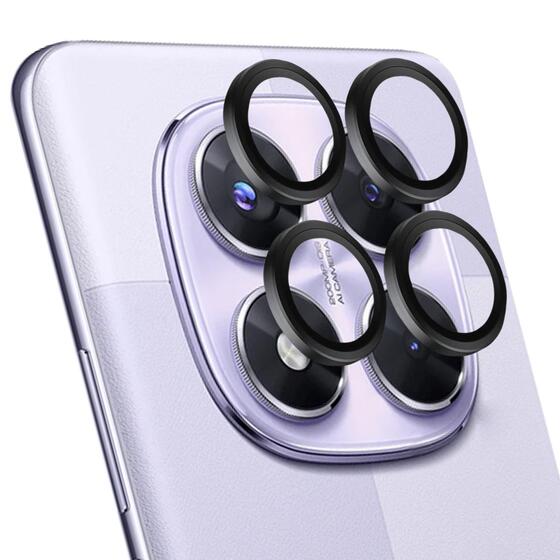 Microsonic Xiaomi Redmi Note 14 Pro 5G Tekli Kamera Lens Koruma Camı Siyah