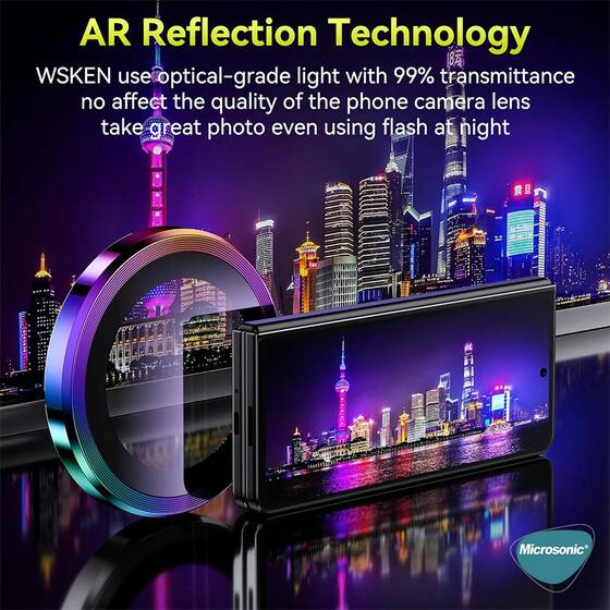 Microsonic Xiaomi Redmi Note 14 Pro 5G Tekli Kamera Lens Koruma Camı Siyah