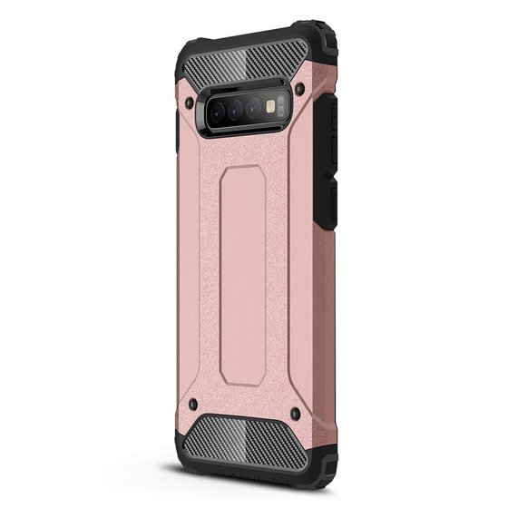 Microsonic Samsung Galaxy S10 Kılıf Rugged Armor Rose Gold