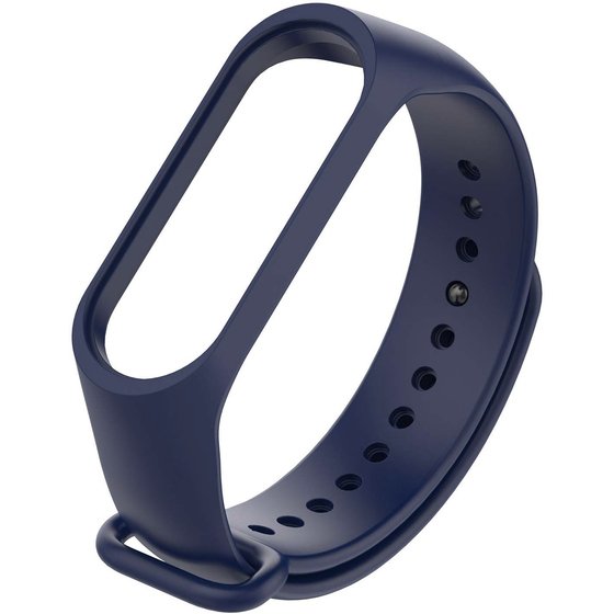 Microsonic Xiaomi Mi Band 3 / Mi Band 4 Silikon Kordon Lacivert