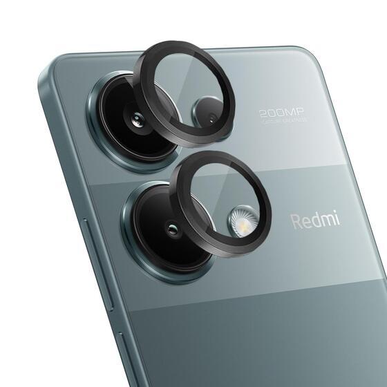 Microsonic Xiaomi Redmi Note 13 Pro 5G Tekli Kamera Lens Koruma Camı Siyah