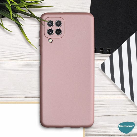 Microsonic Matte Silicone Samsung Galaxy M33 Kılıf Gold