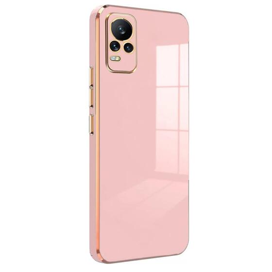 Microsonic Vivo V21e Kılıf Olive Plated Pembe