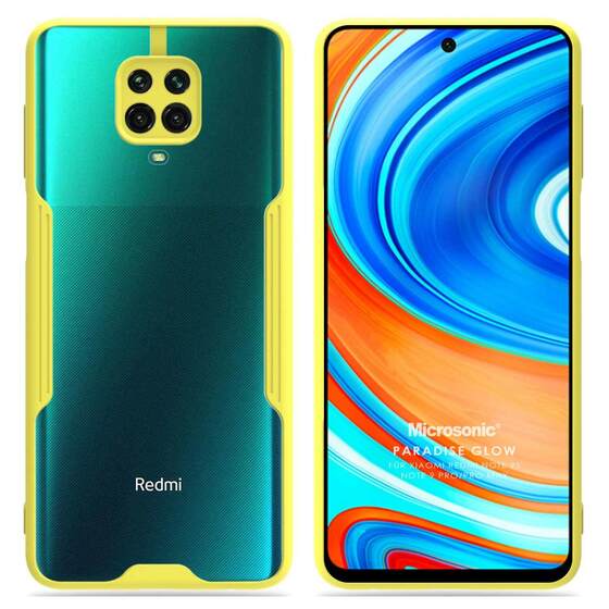 Microsonic Xiaomi Redmi Note 9 Pro Kılıf Paradise Glow Sarı