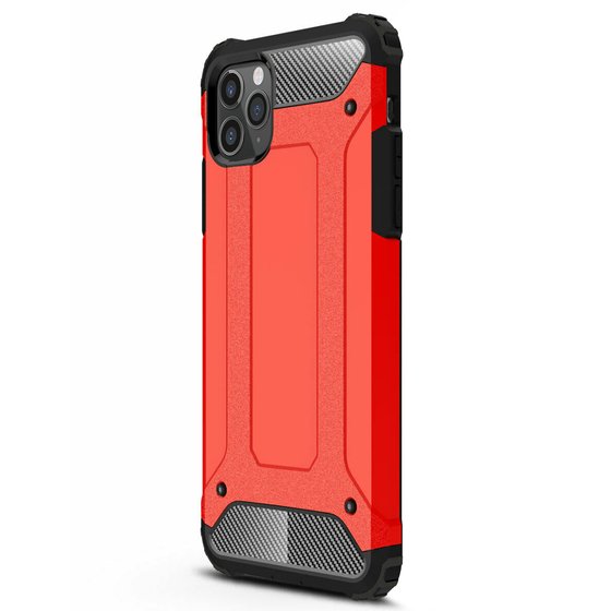 Microsonic Apple iPhone 12 Pro Kılıf Rugged Armor Kırmızı